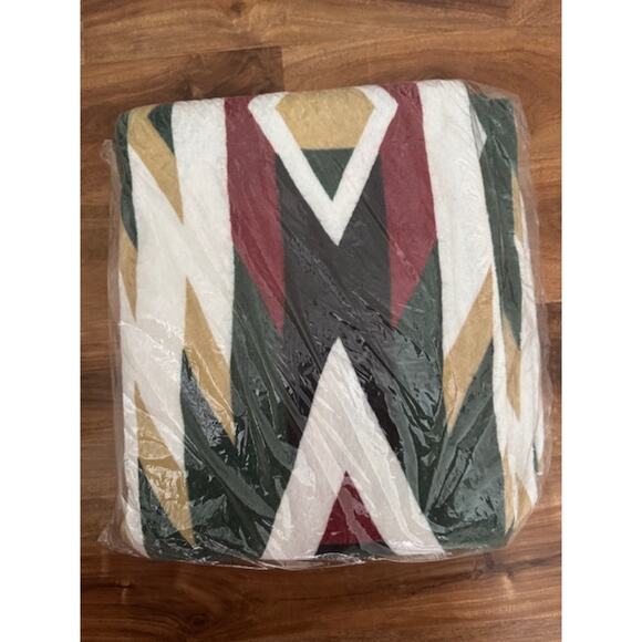 Vintage Sure-Value Blanket Southwestern Aztec Navajo Print Fits Full & Twin-New - Picture 2 of 4